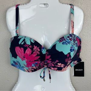 NWT DKNY Bikini Top Size XL